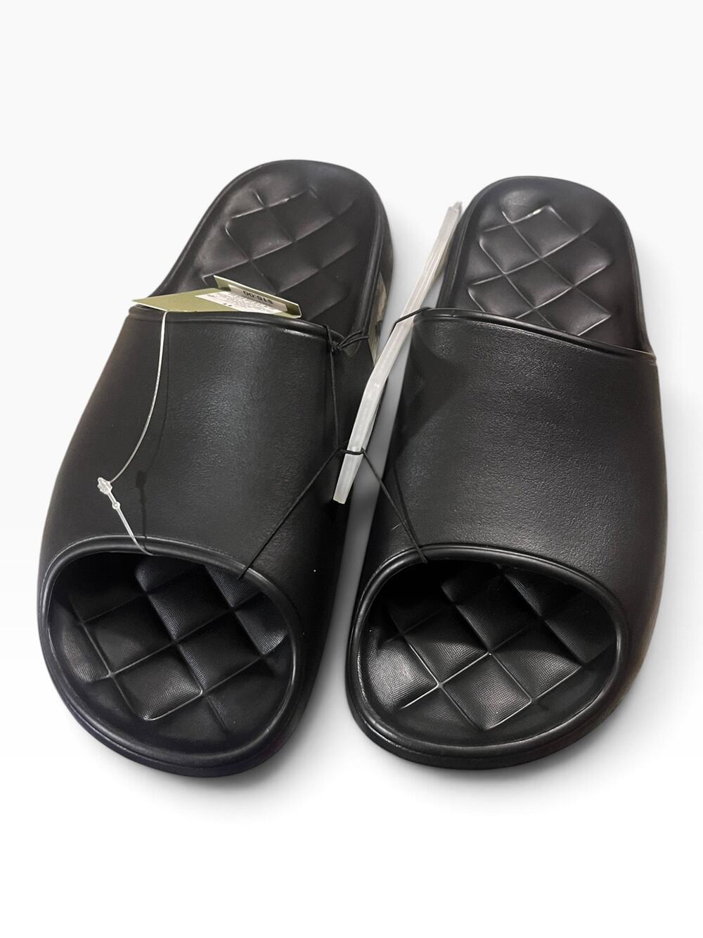 Goodfellow Men's Black Wells Slides Size 11 NWT Pillow Foam